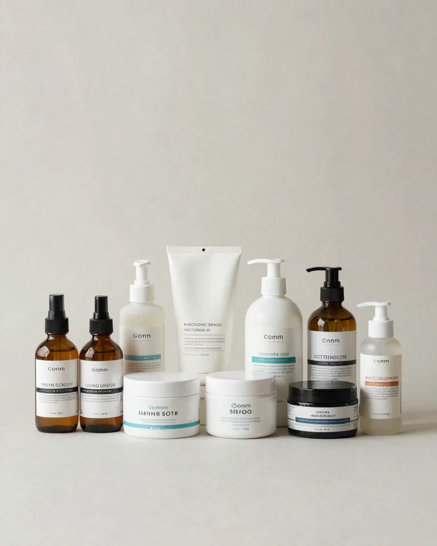 Clean product photography of a neatly arranged selection of every